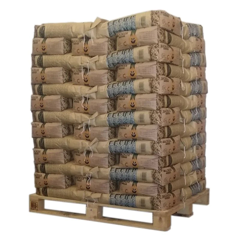 Granulés Bois Badger Premium DIN Plus EN Plus A1, Palette 65x15kg