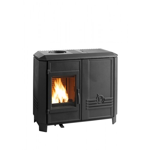 Poêle Mixte INVICTA CAROLO MIX Bois et Granulés, 6,5 kW, Fonte Française, Écologique