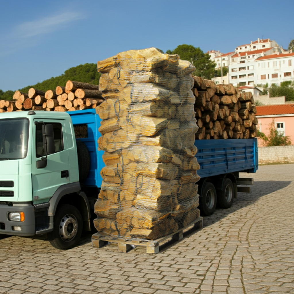 88 Filets Bois de Chauffage Aulne Fendu Séché Four 25cm Qualité Premium