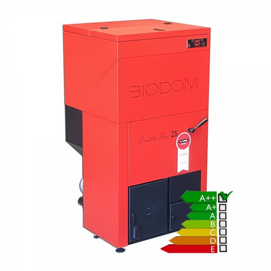 Chaudière à Pellets BIODOM LX Efficace, Réservoir 150 kg Intégré, Chauffage Central Intelligent