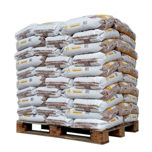 Palette Granulés Bois SUNFIRE NF AFNOR – 70 Sacs 15kg, Chauffage Performant Écologique